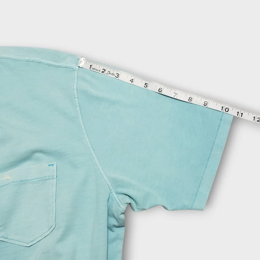Tommy Bahama Relax Mens Pima‎ Cotton Short Sleeve Polo Shirt Pocket Pool Blue XL